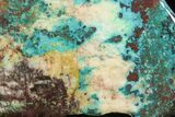 Chrysocolla & Malachite Slab From Arizona - Clear Coated #119747-1